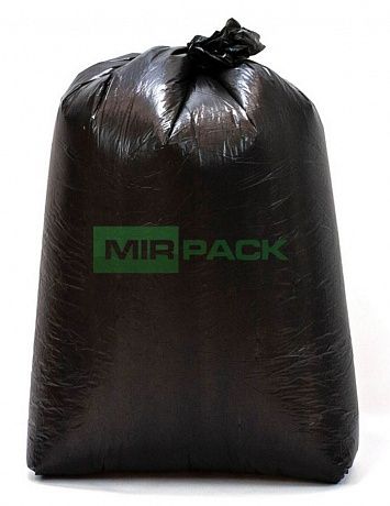 Мешки для мусора 120 литров, 30 мкм, в пачках 200 шт. черные - 2х слойные, до 25 кг - Вид 1